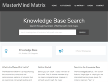 Tablet Screenshot of mastermindmatrix.com